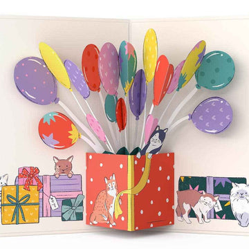 Curious Cats Birthday 5''x7'' Card, Birthday Cards