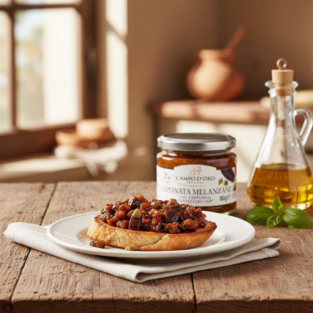Campo D'Oro, Eggplant Caponata Appetizer,  6.35 oz