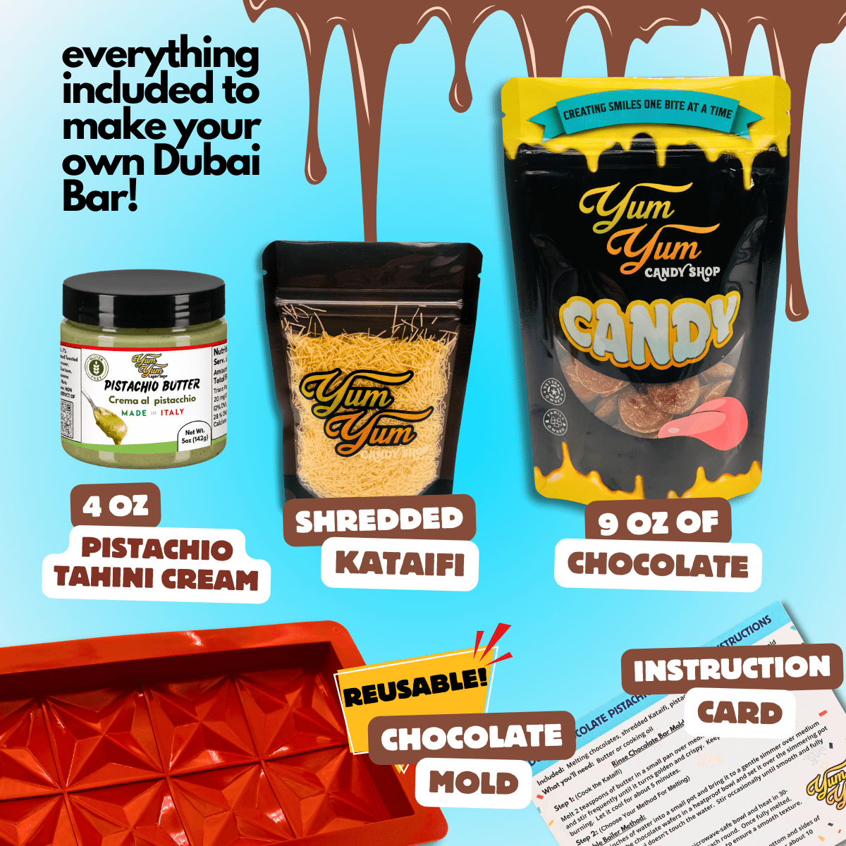 Dubai Pistachio Chocolate Bar Kit