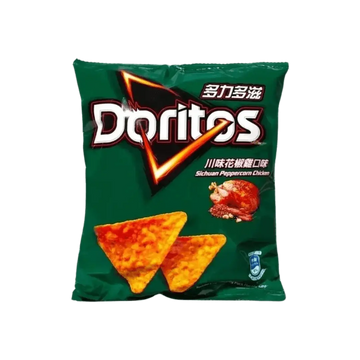Doritos Sichuan Peppercorn Chicken – Spicy & Savory Corn Chips 40g Bag (Taiwan)