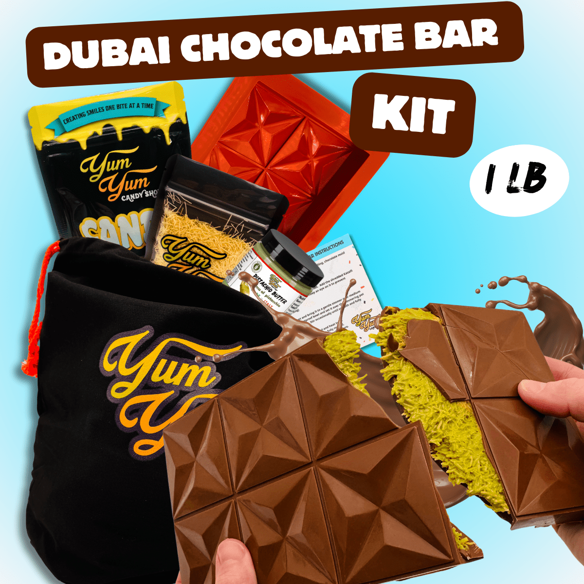 Dubai Pistachio Chocolate Bar Kit