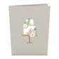 Wedding Cake 5''x7'' Card, Jewelry, Wedding Card