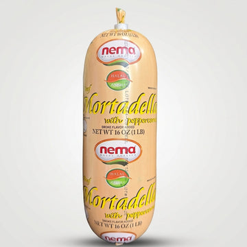 Nema Mortadella with Pepperoni 16 oz - Halal Smoked Deli Meat