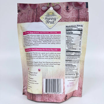 Sunny Fruit Organic Tart Cherries 3.5 oz - Dried Turkish Snack Packs