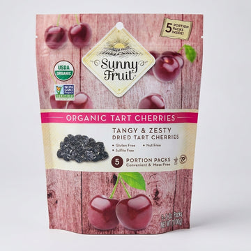 Sunny Fruit Organic Tart Cherries 3.5 oz - Dried Turkish Snack Packs
