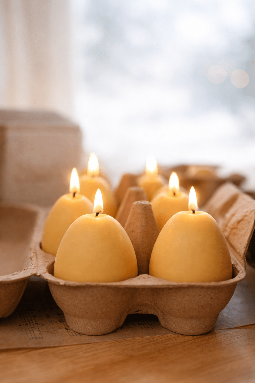 Easter Egg Candle Box – Handmade Soy Wax Egg Candles, Easter Decor Gift Set, Spring Candle Gift