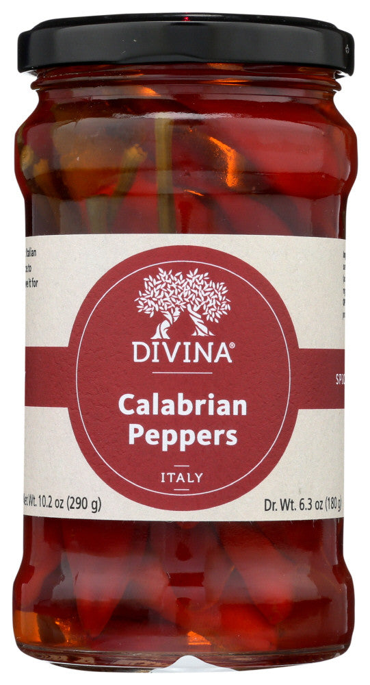 DIVINA CALABRIAN PEPPERS ( 6 X 9.2 OZ   )