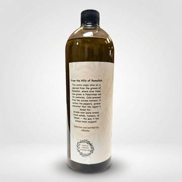 AlBasha Palestinian Olive Oil 33.8 oz - Single Origin Ramallah Harvest