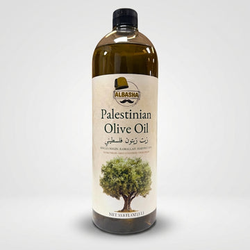 AlBasha Palestinian Olive Oil 33.8 oz - Single Origin Ramallah Harvest