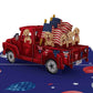Americana Truck 5''x7'' Card, Postcard