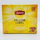 Lipton Yellow Label Black Tea 100 Tea Bags - Premium Egyptian Blend
