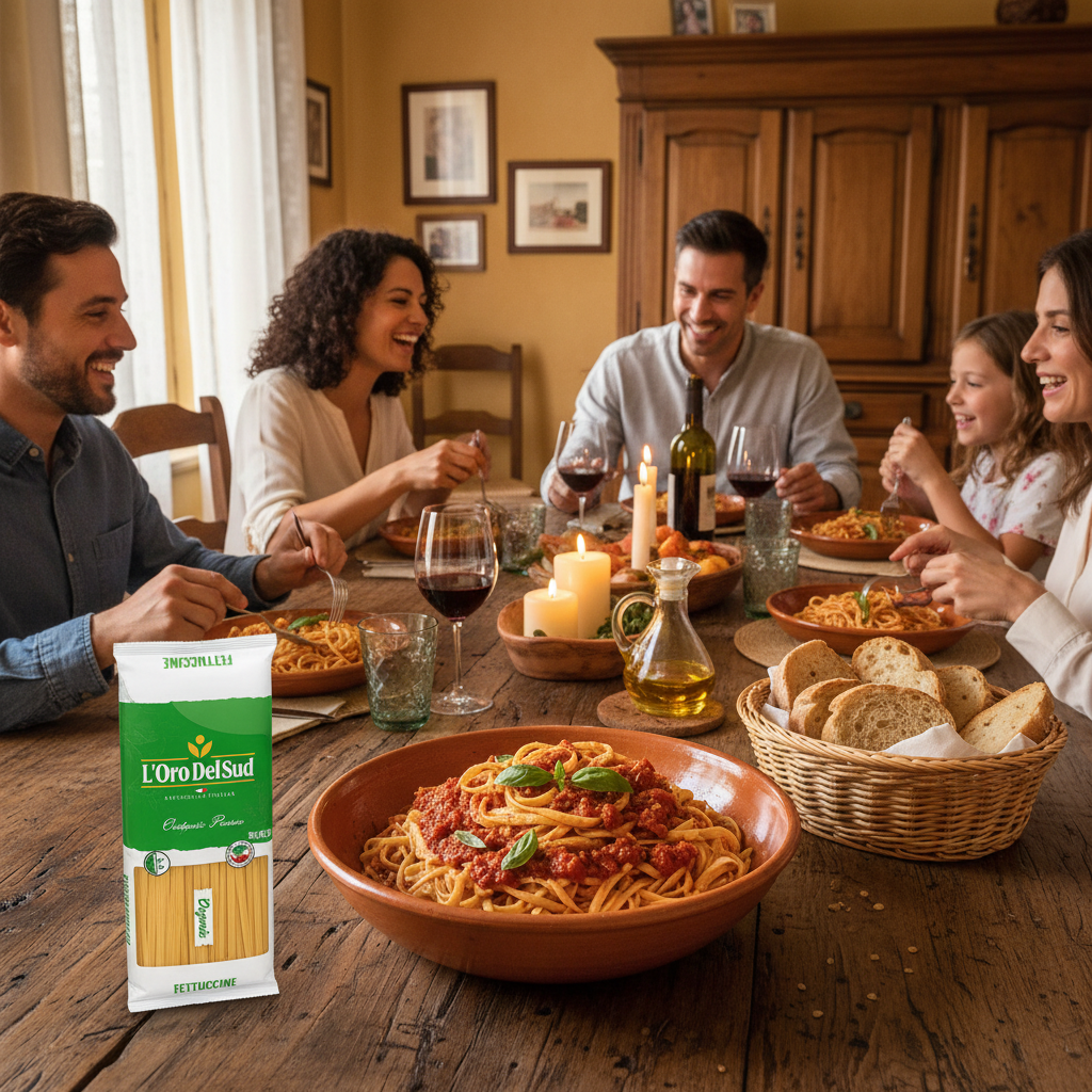 L'Oro Del Sud, Organic Fettuccine Pasta 20 Pack x 1 lb