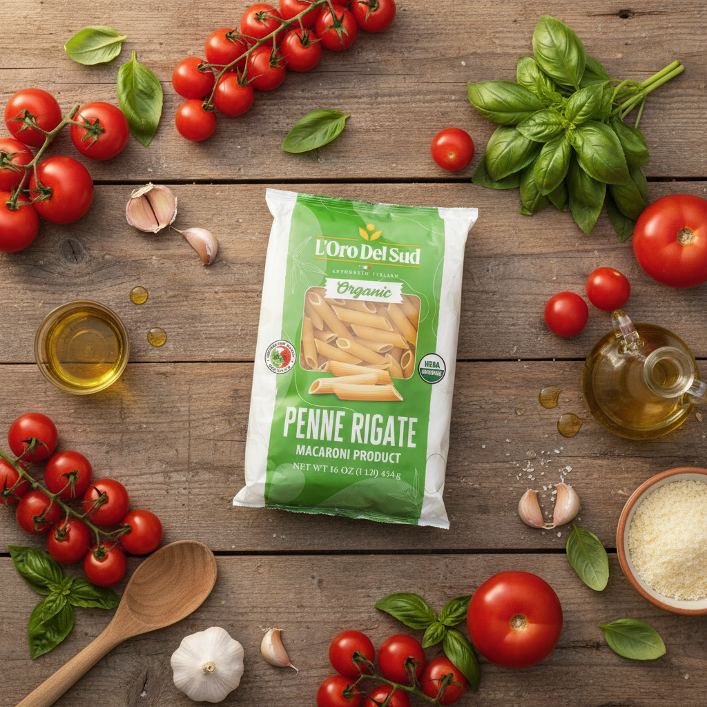 L'Oro Del Sud, Organic Penne Rigate Pasta 20 Pack x 1 lb