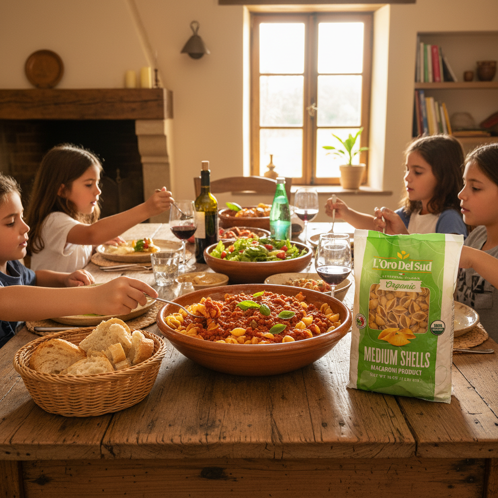 L'Oro Del Sud, Organic Medium Shells Pasta, 20 Pack x 1 lb