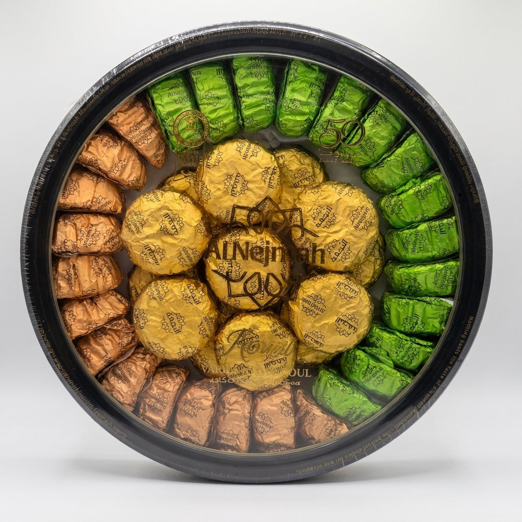 Al Nejmah Royal Variety Maamoul Sweets 1000g - Dates, Walnuts & Pistachios