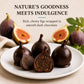 Andy Anand Vegan Belgian Dark Chocolate Figs - 24 Pc Gift Box, Premium 60% Cocoa Butter, Dairy-Free Gourmet Confection, Perfect for Birthday, Valentine’s &amp; Anniversary Gifts - Handcrafted in California