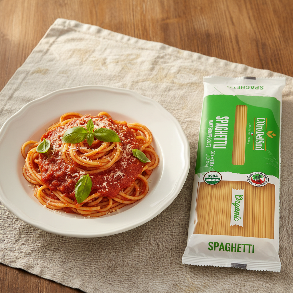 L'Oro Del Sud, Organic Spaghetti Pasta, 20 Pack x 1 lb