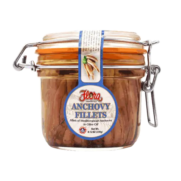 Anchovy Fillets in Olive Oil - Hermetic Glass Jar - 8.12oz