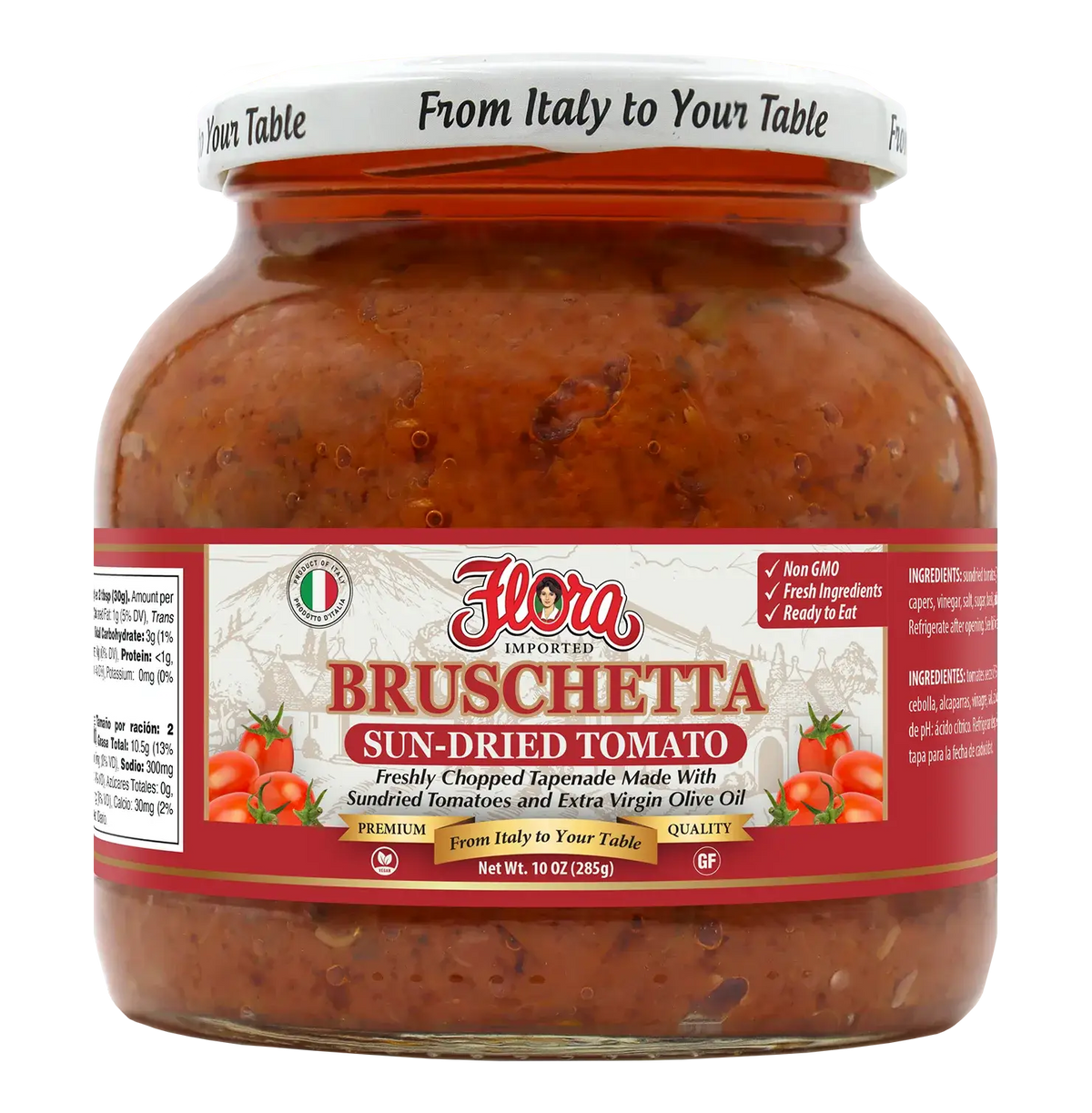Bruschetta - Sun-Dried Tomato Tapenade - 10 oz