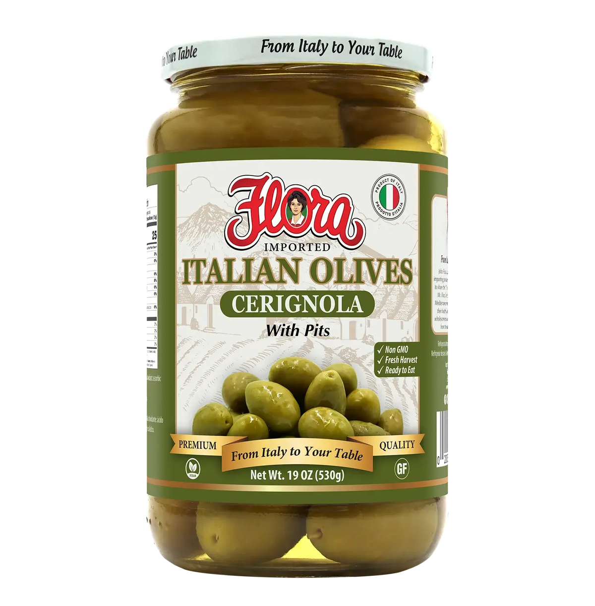 Cerignola Olives - With Pits - 19 oz