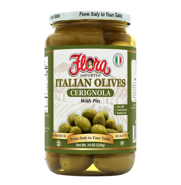 Cerignola Olives - With Pits - 19 oz