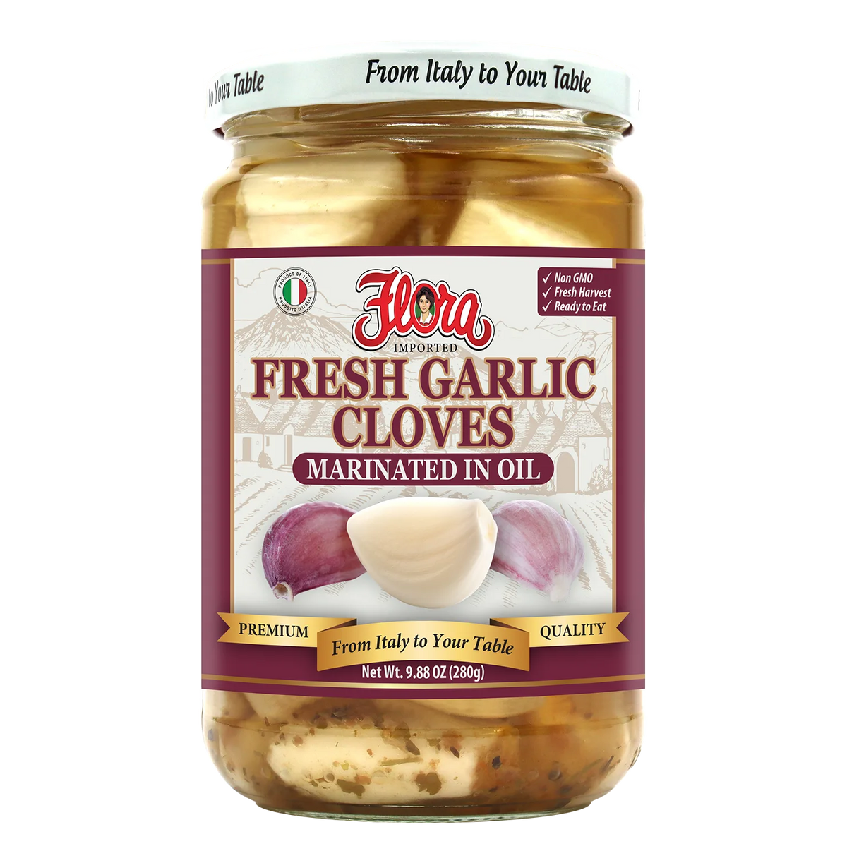 Fresh Garlic Cloves - Marinated In Oil - 9.88 oz