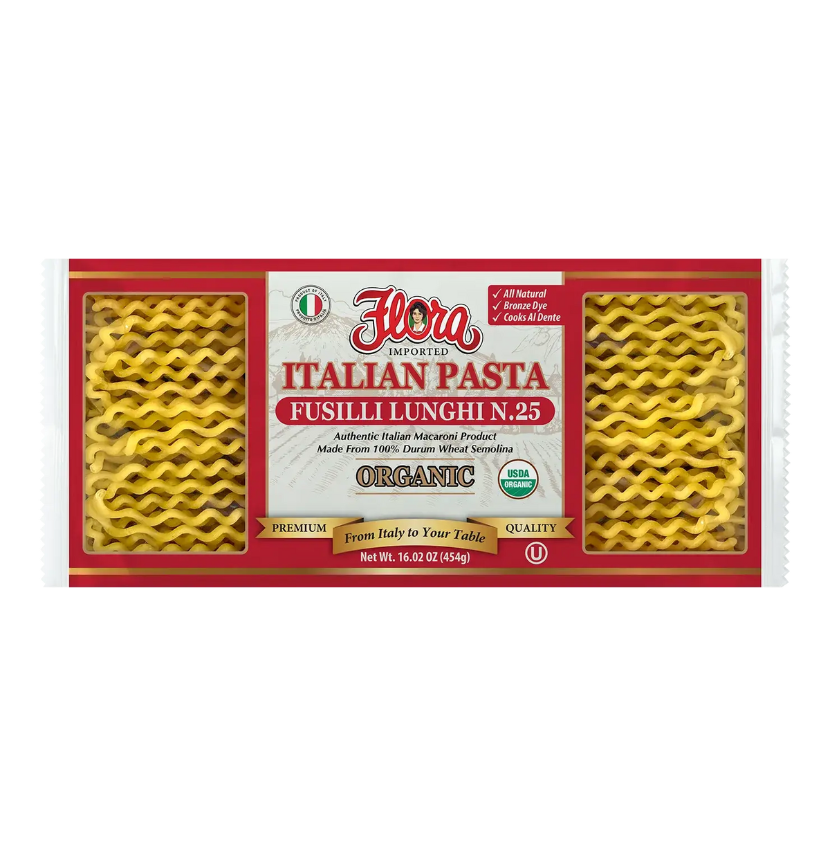 Fusilli Lunghi Pasta No. 25 - Organic - 16.02 oz