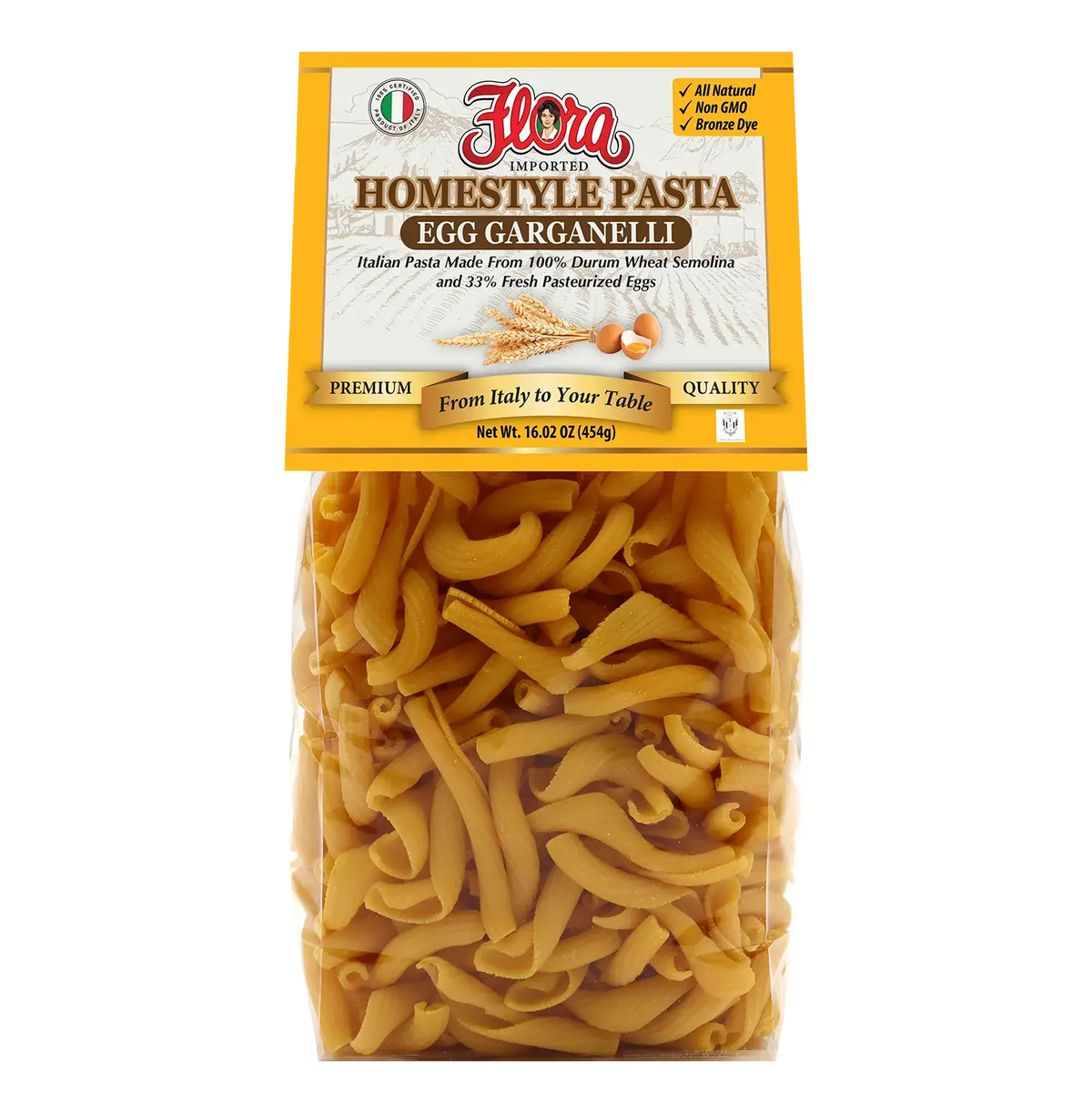 Homestyle Egg Garganelli Pasta - 16.02 oz