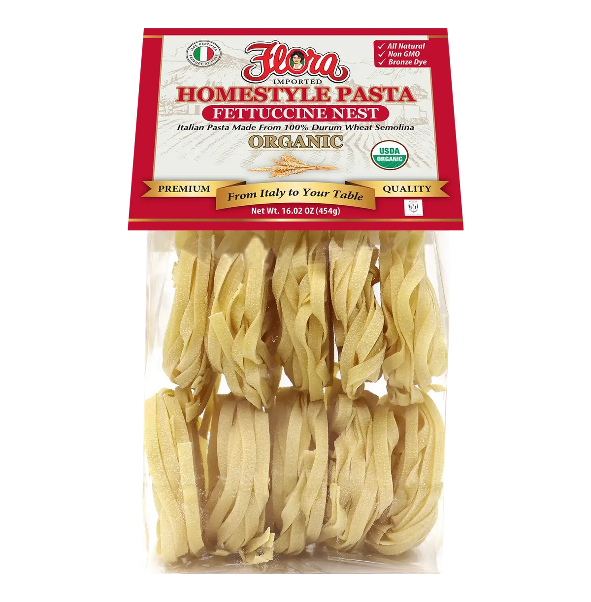 Homestyle Fettuccine Pasta Nest - Organic - 16.02 oz