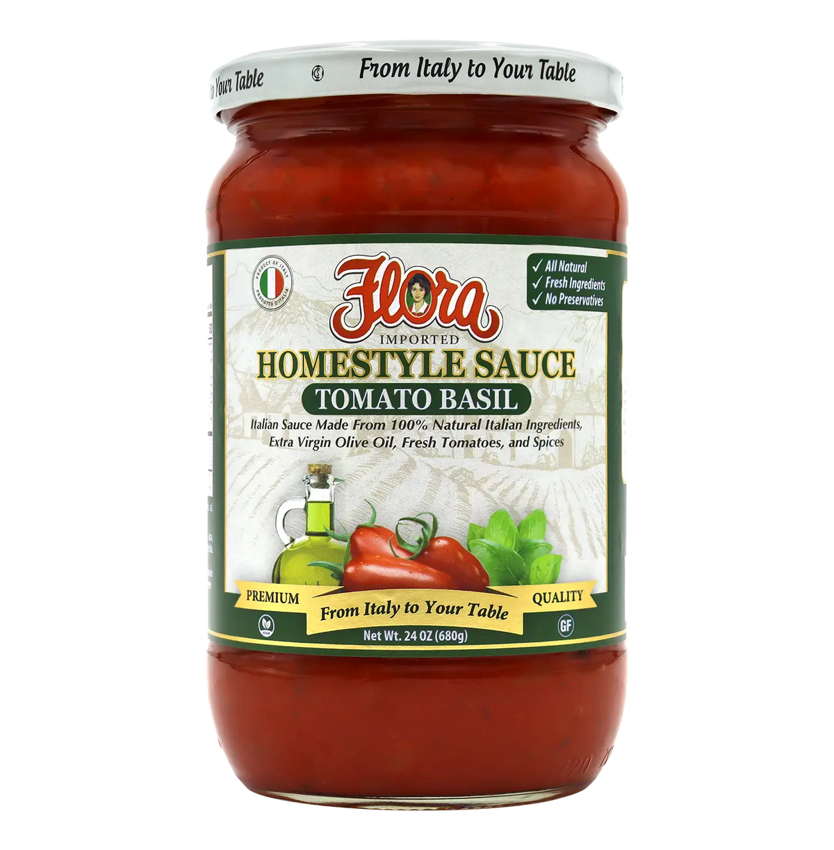 Homestyle Tomato Basil Sauce - 24 oz
