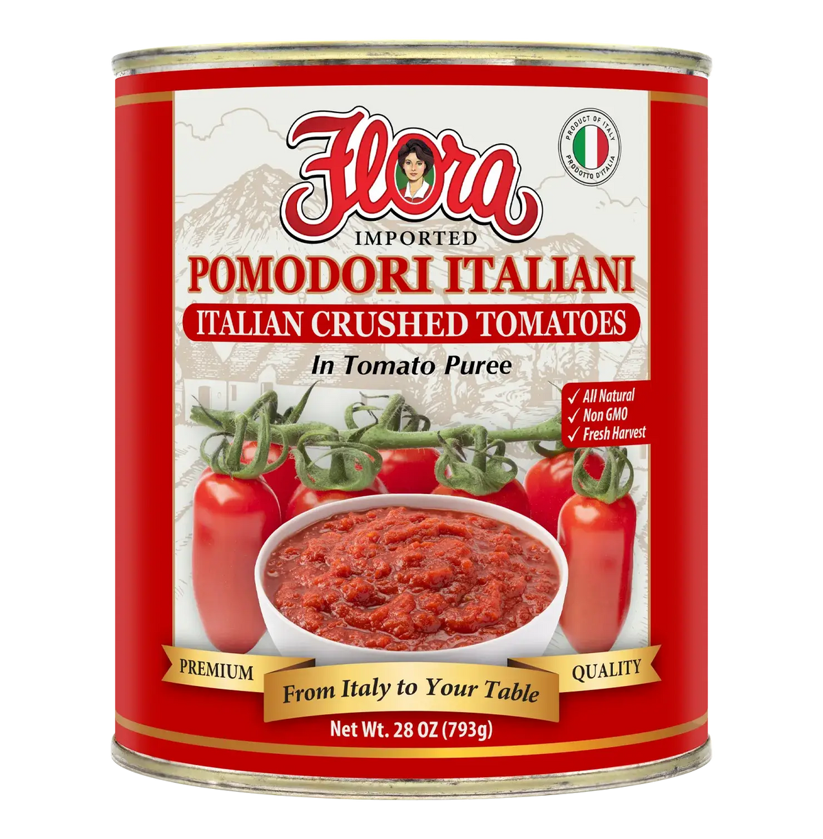 Italian Crushed Tomatoes - In Tomato Puree - 28 oz