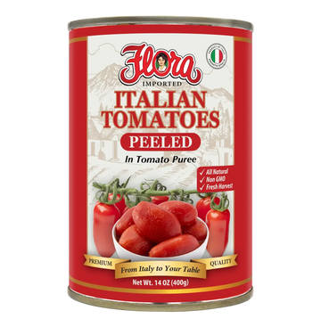 Italian Peeled Tomatoes - In Tomato Puree - 14 oz