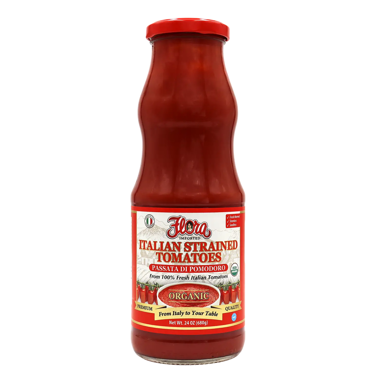 Italian Strained Tomatoes - Organic - 24 oz