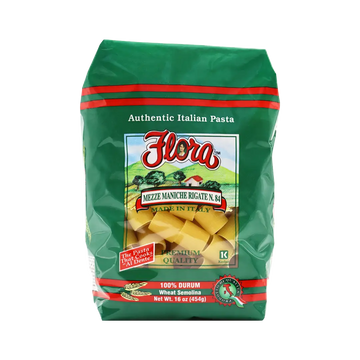 Mezze Maniche Rigate Pasta No. 84 - 16 oz