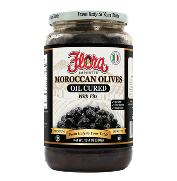 Oil Cured Moroccan Olives - With Pits - 10.6 oz