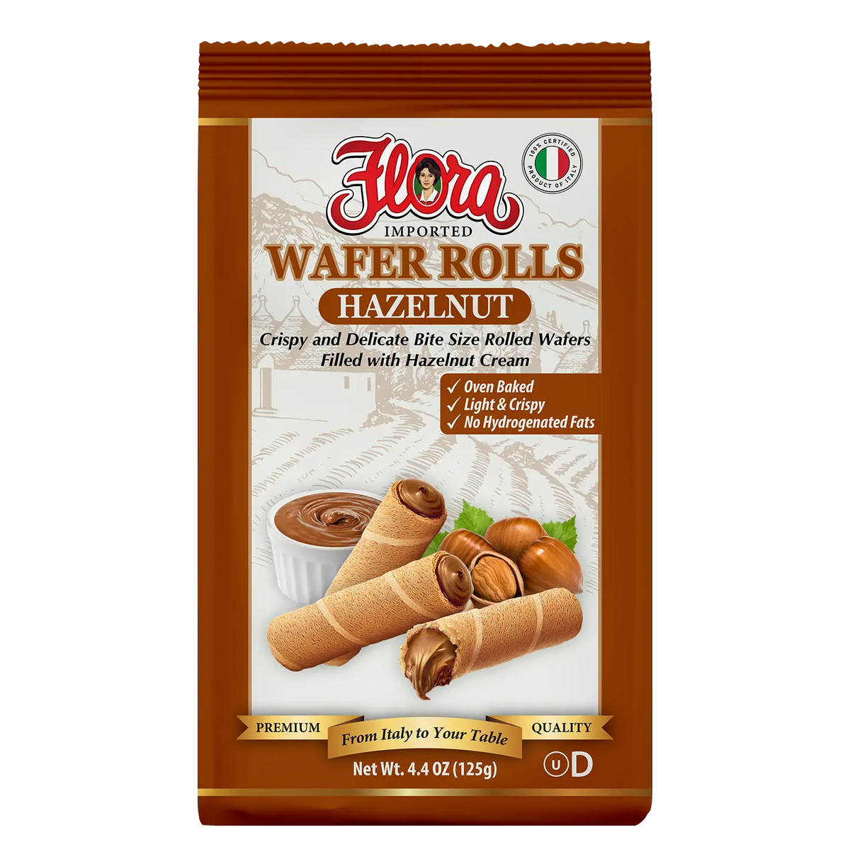 Wafer Rolls - Hazelnut - 4.4 oz