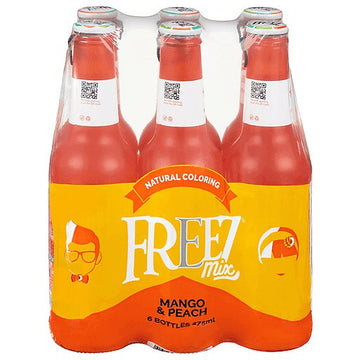 Freez Mix Mango Peach Carbonated Drink – 6 Pack