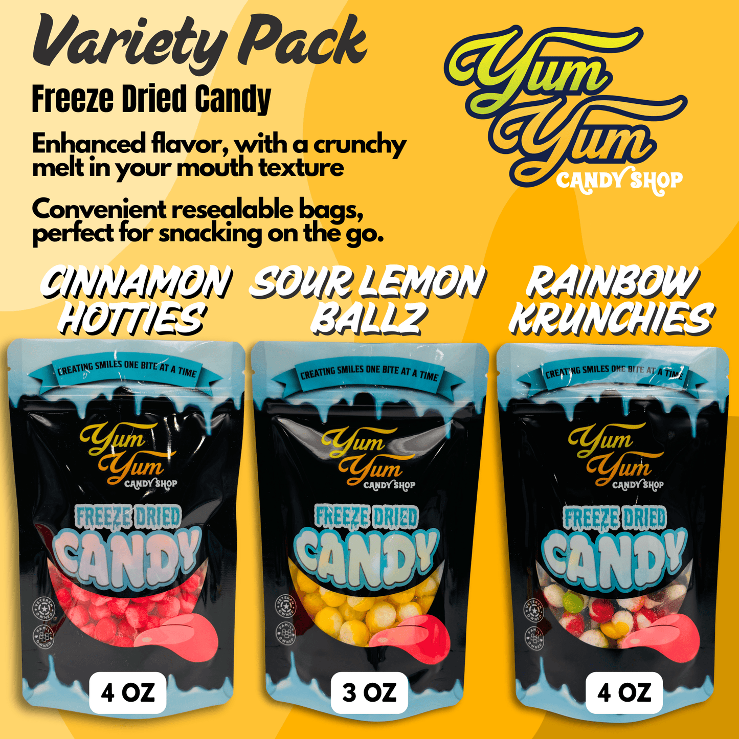Freeze Dried Candy Trio Pack