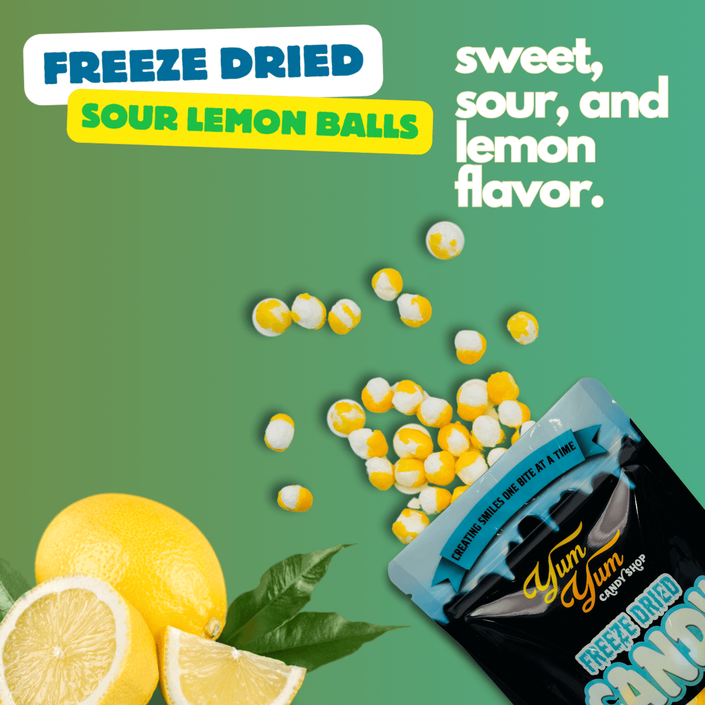 Freeze Dried Lemon Balls