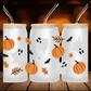 Pumpkin Spice Aesthetic Cup – Autumn Iced Coffee Tumbler, Reusable Drinkware