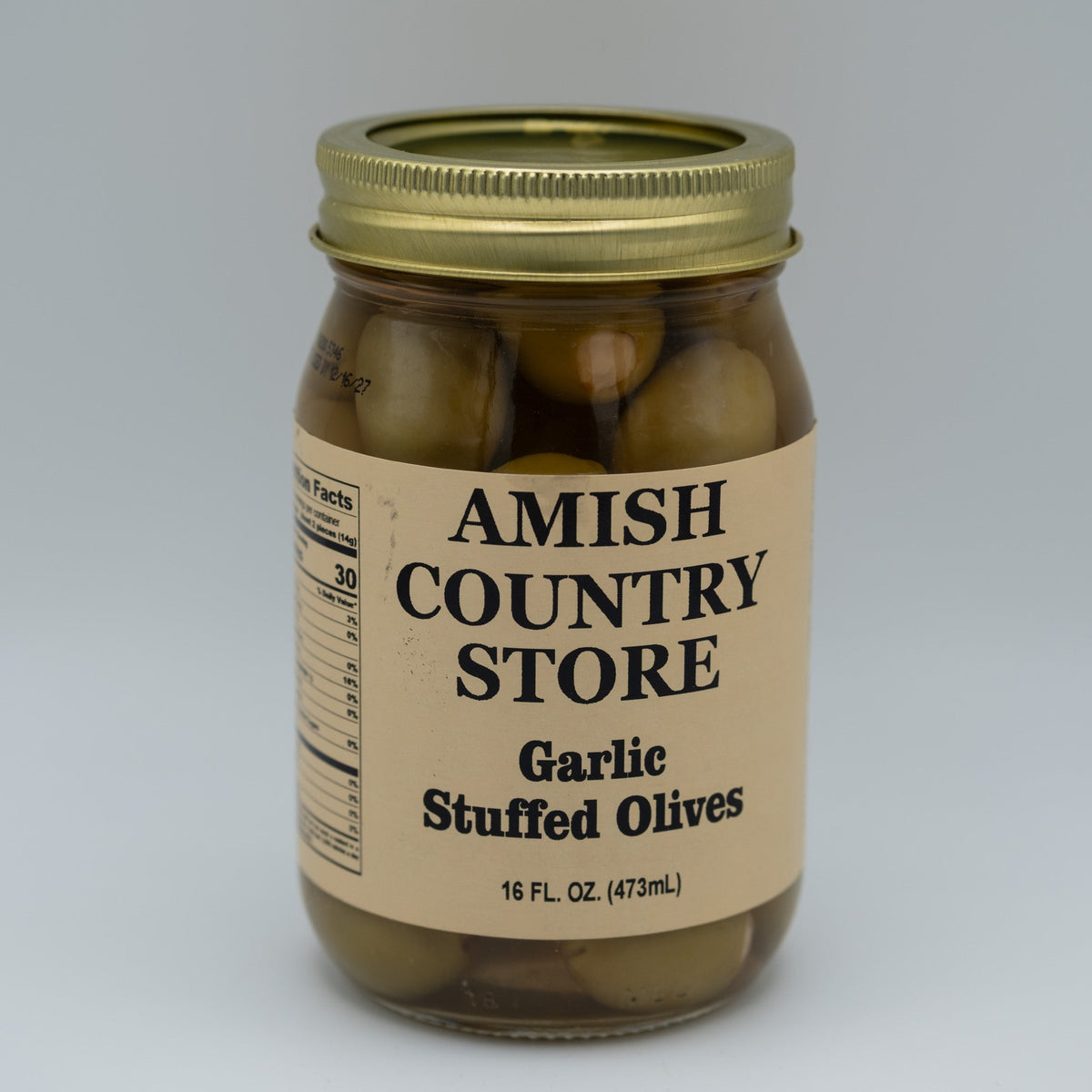 Garlic Stuffed Olives | Bold Briny Pantry Favorite | 16 oz