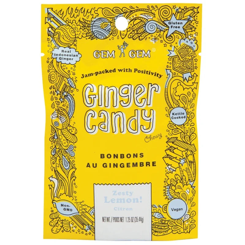 Gem Gem Ginger Chews Chewy Candy