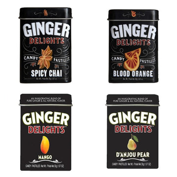 Big Sky Ginger Delights in Spiced Chai, Blood Orange, Mango, or D'Anjou Pear