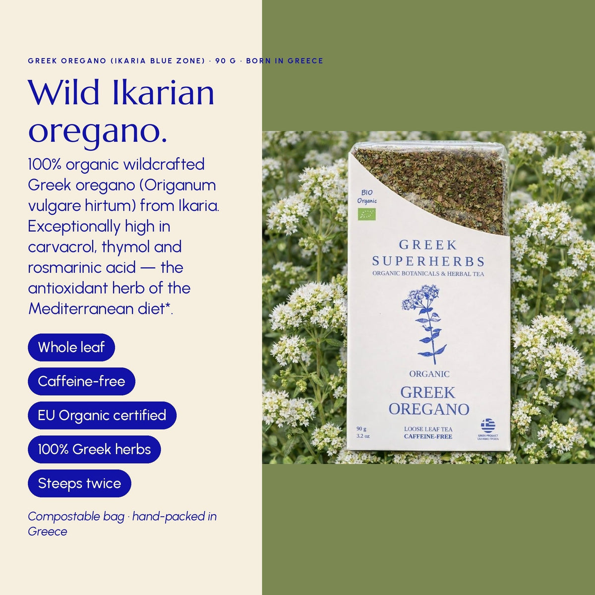 Greek Oregano (Ikaria Blue Zone)