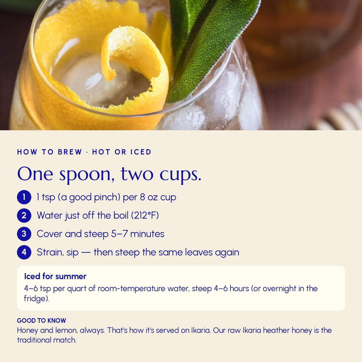 Greek Sage Tea (Ikaria Blue Zone)