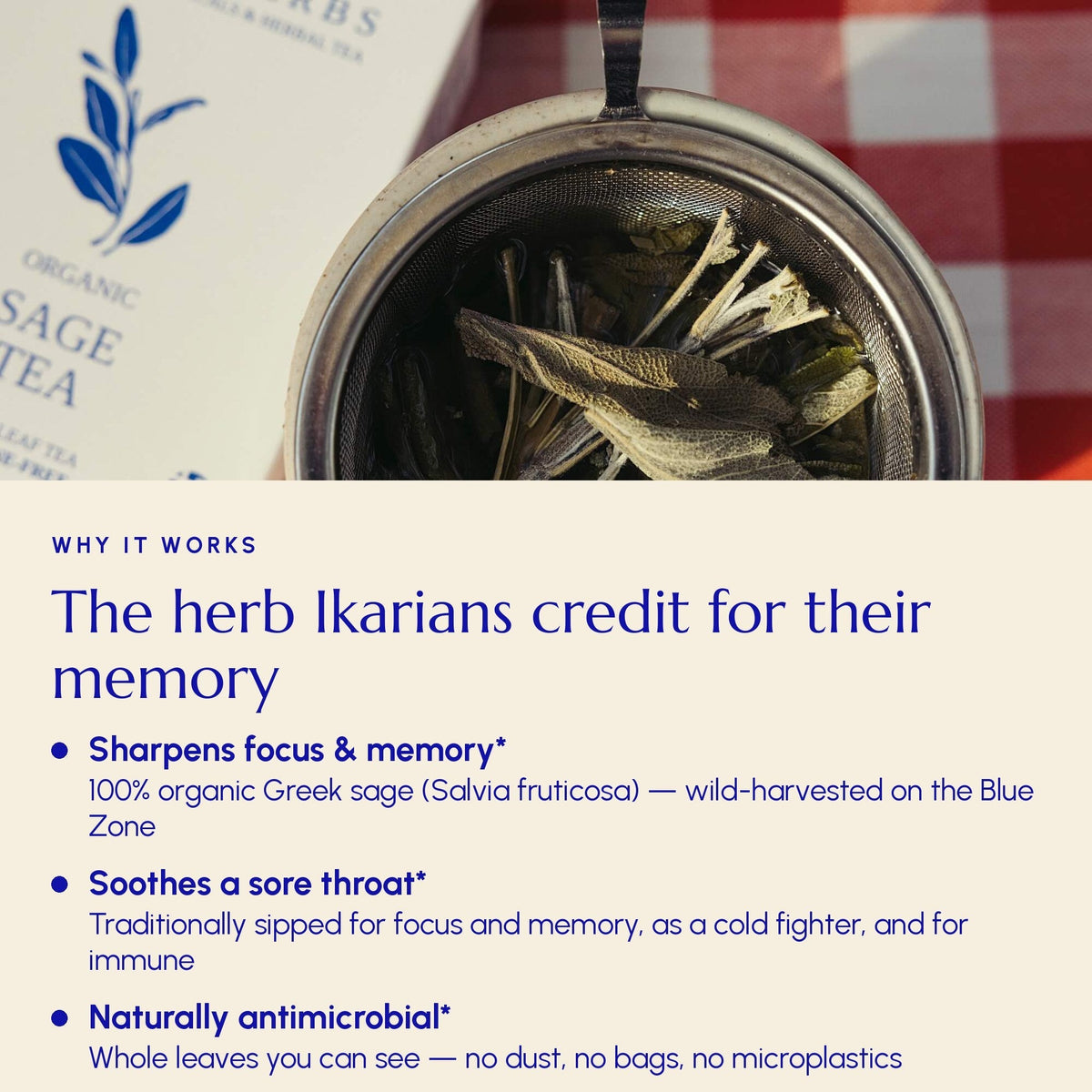 Greek Sage Tea (Ikaria Blue Zone)
