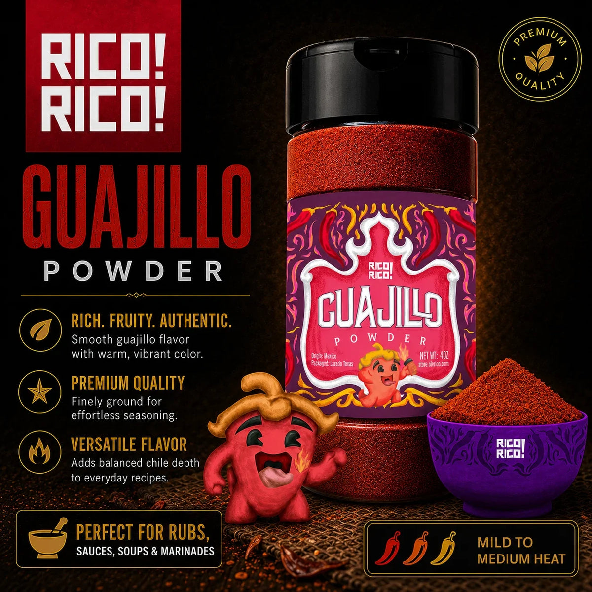 Guajillo Chile Powder Shaker