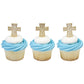 Religious Cake Toppers, Gold Cross Assortment Picks, 24, 72, or 144 count