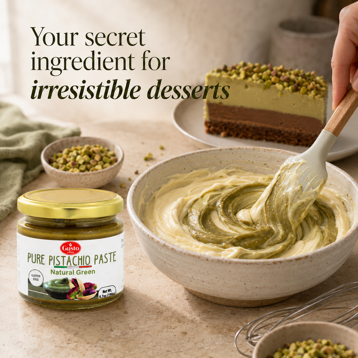Gusto Etna 100% Pistachio Paste – 172g / 6.07 oz