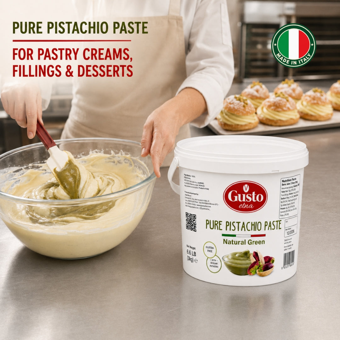 Gusto Etna 100% Pistachio Paste – 3kg / 6.6 lb